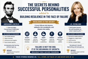 This image depicts the secrets of successful personalities.