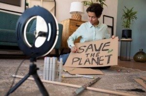 use social media for climate change